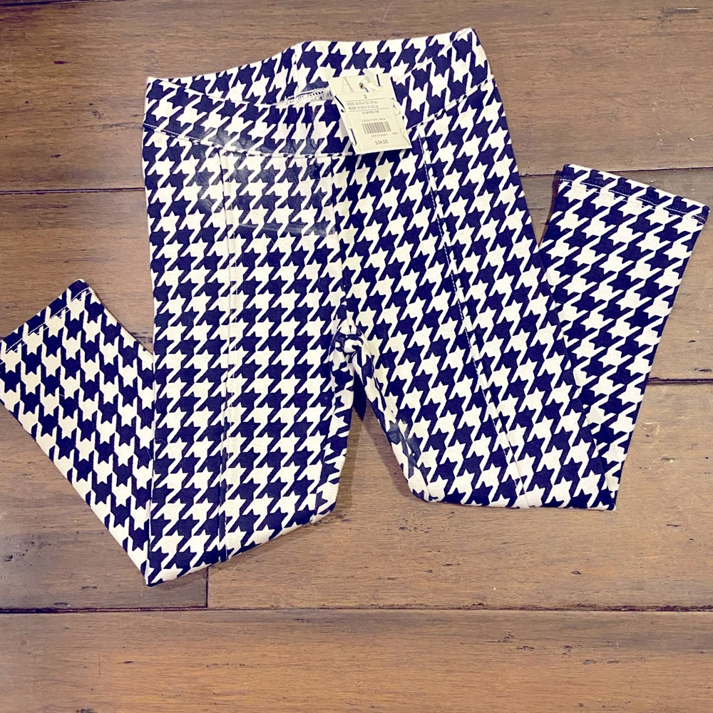 Janie and Jack Toddler Girls 3T Houndstooth Pants